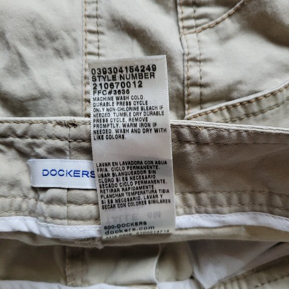 Y2K Flap Pocket Loose Baggy Straight Fit Khakis - Dockers - Picture 7 of 10